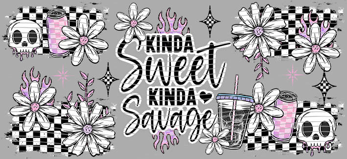 16oz Distressed Checkered-DC-71